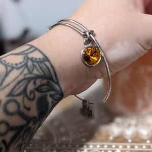 Alex and Ani bracelet with November birthstone orange 🧡 stone